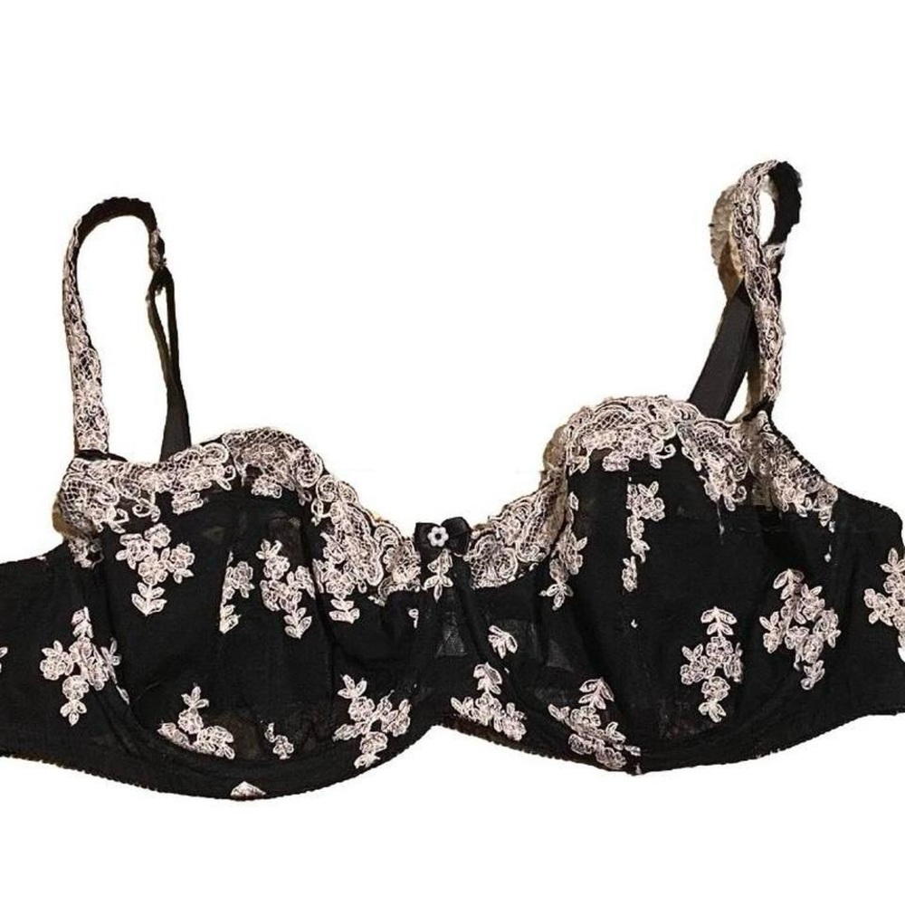 Felina black and white Lacey bralette